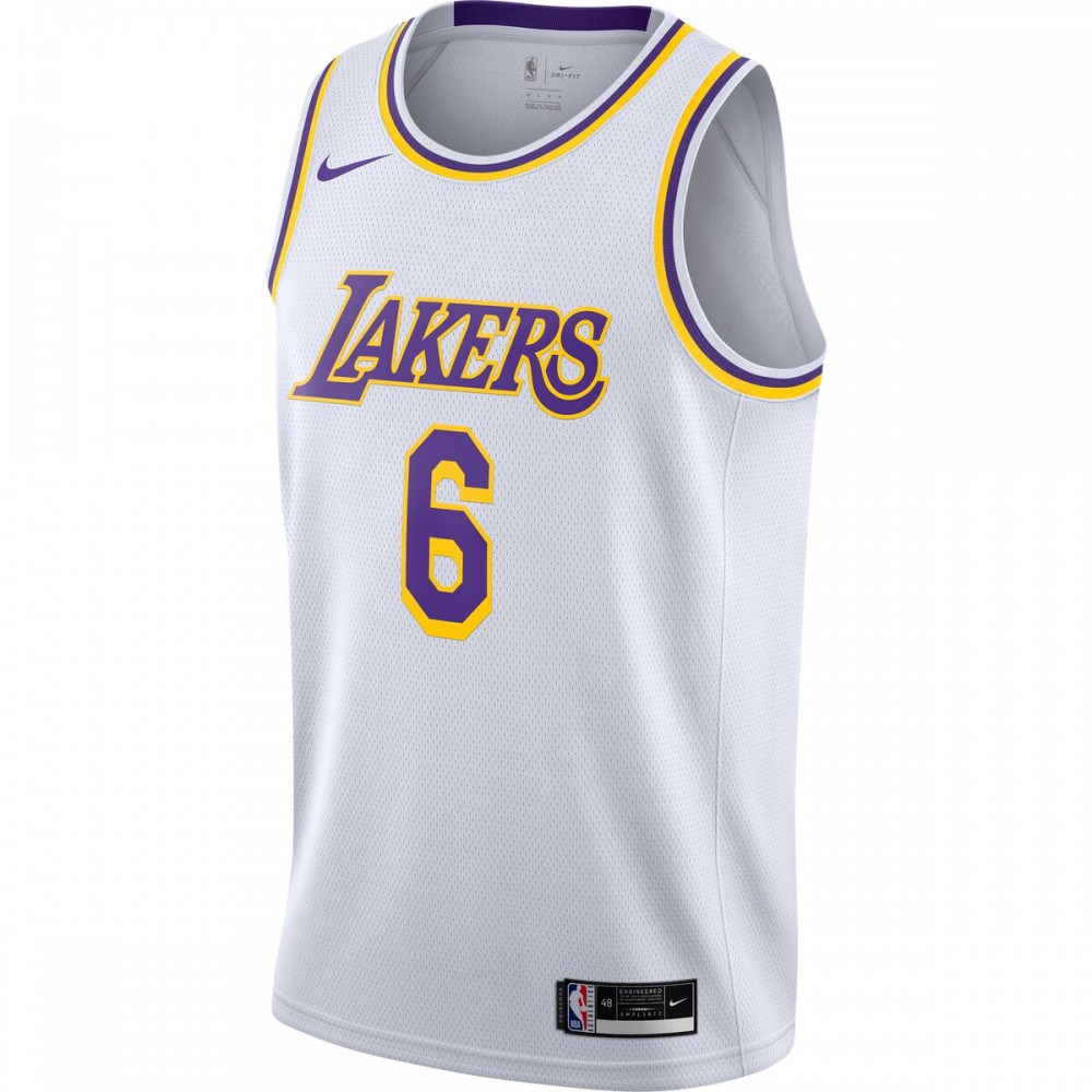 LeBron James Los Angeles Lakers 2021/22 #6 Swingman Player Jersey White - Association Edition-Pro Kit Vault | Brand New 26/27 Sports Jerseys